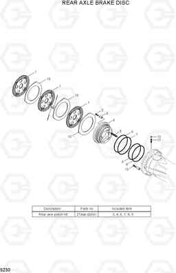 5230 REAR AXLE BRAKE DISC R140W-7A, Hyundai