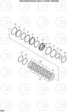 5320 TRANSMISSION MULTI-DISC BRAKE R140W-7A, Hyundai