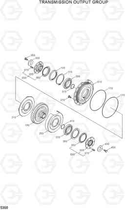 5350 TRANSMISSION OUTPUT GROUP R140W-7A, Hyundai