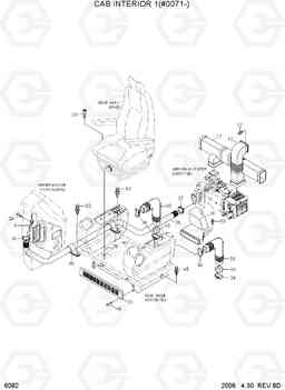 6082 CAB INTERIOR 1(#0071-) R140W-7A, Hyundai