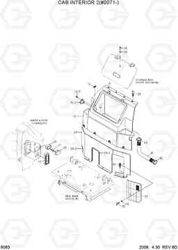 6083 CAB INTERIOR 2(#0071-) R140W-7A, Hyundai