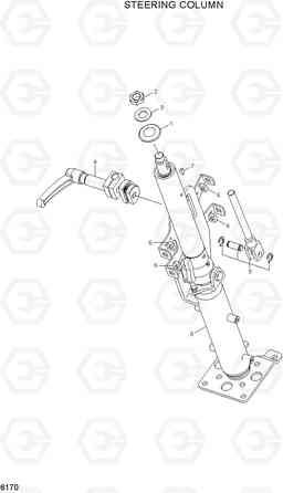 6170 STEERING COLUMN R140W-7A, Hyundai