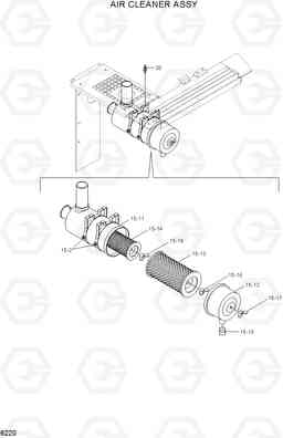 6220 AIR CLEANER ASSY R140W-7A, Hyundai