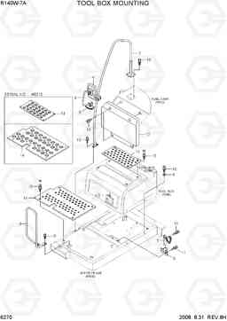 6270 TOOL BOX MOUNTING R140W-7A, Hyundai