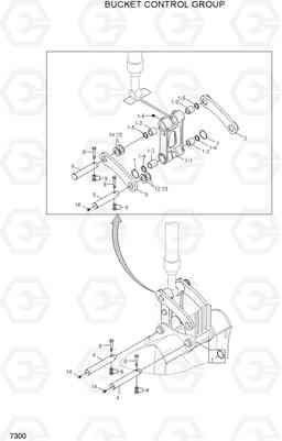 7300 BUCKET CONTROL GROUP R140W-7A, Hyundai