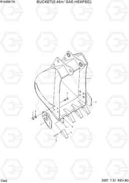 7340 BUCKET(0.46M3 SAE HEAPED) R140W-7A, Hyundai