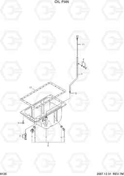 9120 OIL PAN R140W-7A, Hyundai