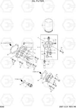 9240 OIL FILTER R140W-7A, Hyundai