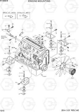 1010 ENGINE MOUNTING R140W-9, Hyundai