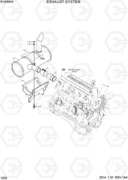 1030 EXHAUST SYSTEM R140W-9, Hyundai