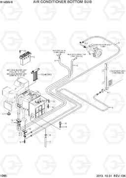 1085 AIR CONDITIONER BOTTOM SUB R140W-9, Hyundai