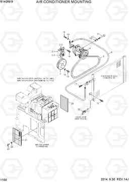 1100 AIR CONDITIONER MOUNTING R140W-9, Hyundai