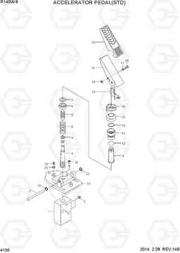 4130 ACCELERATOR PEDAL(STD) R140W-9, Hyundai