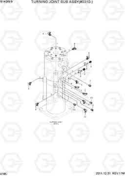 4185 TURNING JOINT SUB ASSY(#0310-) R140W-9, Hyundai