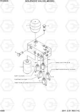 4300 SOLENOID VALVE(-#0269) R140W-9, Hyundai