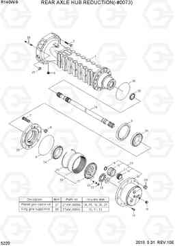 5220 REAR AXLE HUB REDUCTION(-#0073) R140W-9, Hyundai
