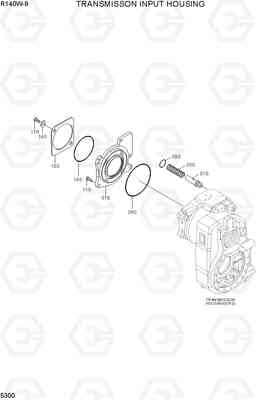 5300 TRANSMISSION INPUT HOUSING R140W-9, Hyundai