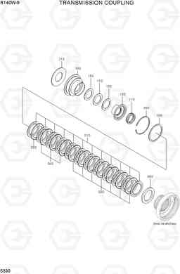 5330 TRANSMISSION COUPLING R140W-9, Hyundai