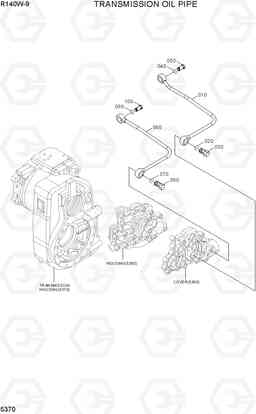 5370 TRANSMISSION OIL PIPE R140W-9, Hyundai