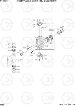 5630 FRONT AXLE JOINT HOUSING(#0492-) R140W-9, Hyundai