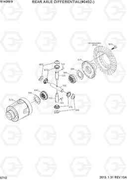 5710 REAR AXLE DIFFERENTIAL(#0492-) R140W-9, Hyundai