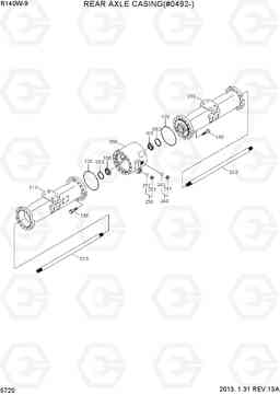 5720 REAR AXLE CASING(#0492-) R140W-9, Hyundai