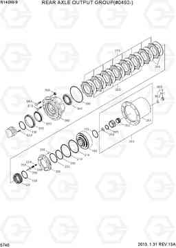 5740 REAR AXLE OUTPUT GROUP(#0492-) R140W-9, Hyundai