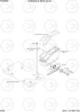 6120 CONSOLE BOX 2(LH) R140W-9, Hyundai