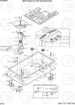 6170 BOTTOM PLATE MOUNTING R140W-9, Hyundai