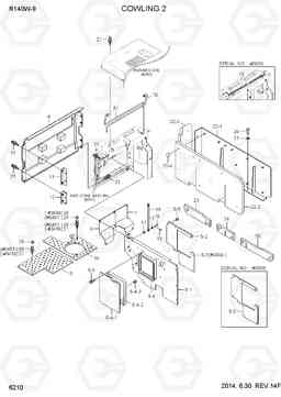 6210 COWLING 2 R140W-9, Hyundai