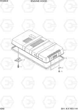 6250 ENGINE HOOD R140W-9, Hyundai