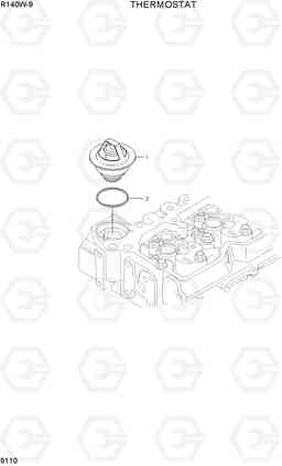 9110 THERMOSTAT R140W-9, Hyundai