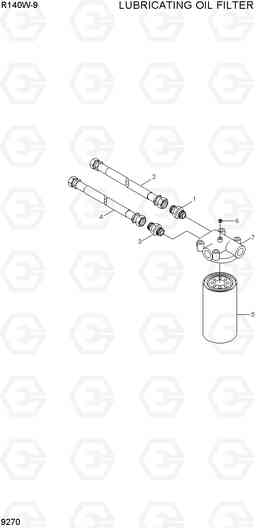 9270 LUBRICATING OIL FILTER R140W-9, Hyundai