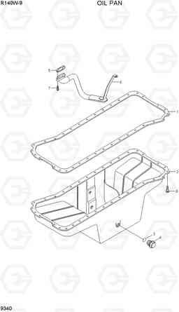 9340 OIL PAN R140W-9, Hyundai