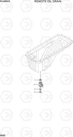 9430 REMOTE OIL DRAIN R140W-9, Hyundai