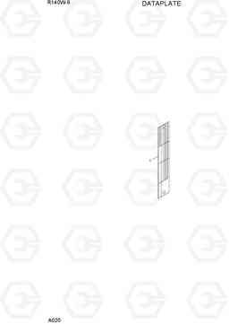 A020 DATAPLATE R140W-9, Hyundai
