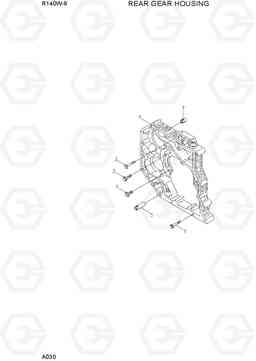 A030 REAR GEAR HOUSING R140W-9, Hyundai