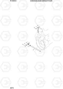 A070 CRANKCASE BREATHER R140W-9, Hyundai