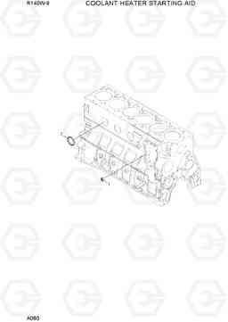 A080 COOLANT HEATER STARTING AID R140W-9, Hyundai