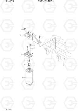 A140 FUEL FILTER R140W-9, Hyundai