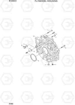 A160 FLYWHEEL HOUSING R140W-9, Hyundai