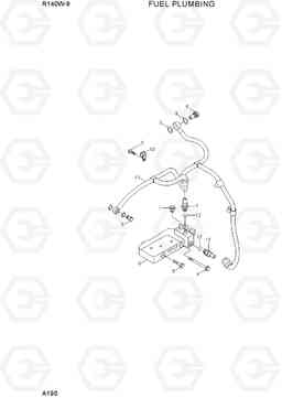 A190 FUEL PLUMBING R140W-9, Hyundai