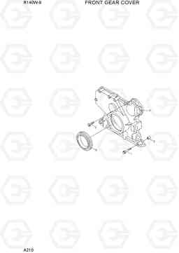 A210 FRONT GEAR COVER R140W-9, Hyundai