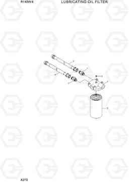 A270 LUBRICATING OIL FILTER R140W-9, Hyundai