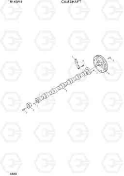 A360 CAMSHAFT R140W-9, Hyundai