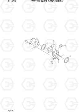 A550 WATER INLET CONNECTION R140W-9, Hyundai
