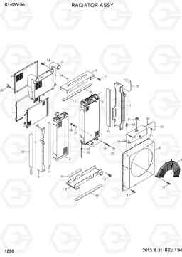 1050 RADIATOR ASSY R140W-9A, Hyundai