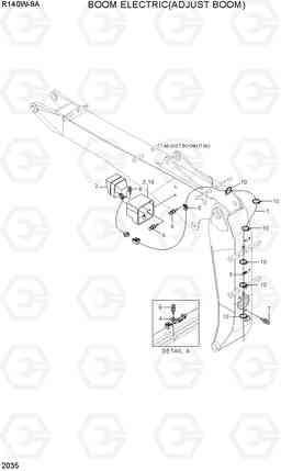 2035 BOOM ELECTRIC(ADJUST BOOM) R140W-9A, Hyundai