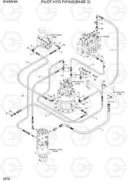 3270 PILOT HYD PIPING(BASE 3) R140W-9A, Hyundai