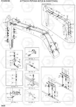 3630 ATTACH PIPING KIT(S & D/ACTING) R140W-9A, Hyundai